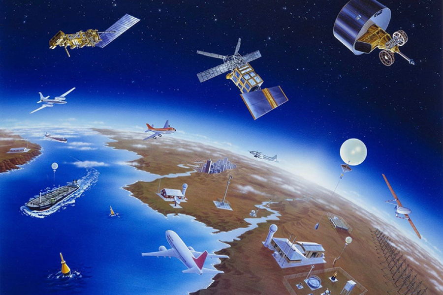 Components of the global weather observing system