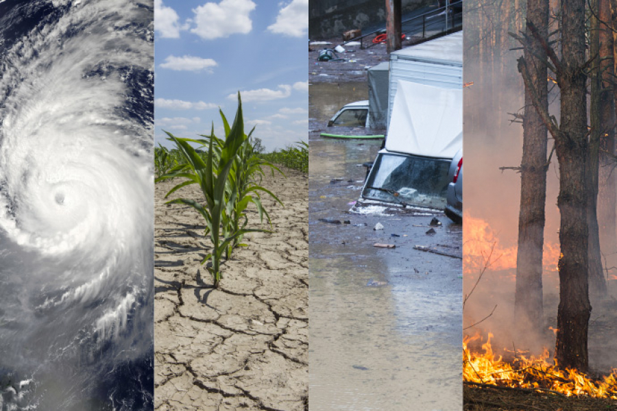 Four types of weather-related hazard