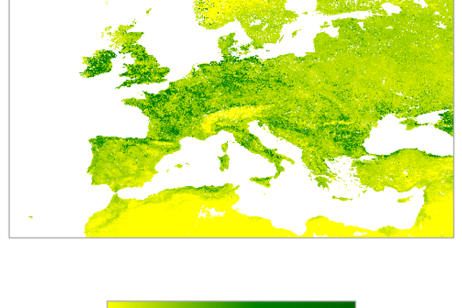 Computing the time average of LAI and fAPAR using inverse variance weights