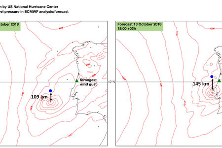 Hurricane Leslie landfall in Portugal Hurricane Leslie landfall in Portugal