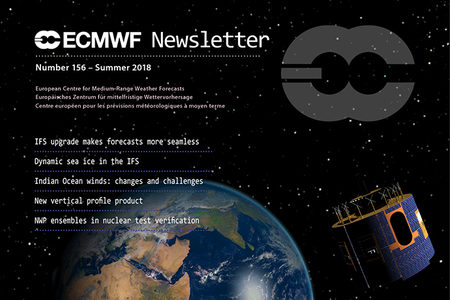 ECMWF Newsletter 156 cover ECMWF Newsletter 156 cover