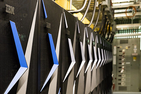 Summit IBM-machine in the Oak Ridge National Laboratory (ORNL) Summit IBM machine
