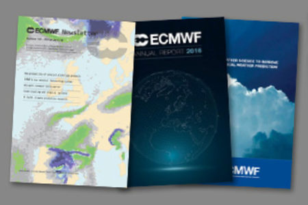 ECMWF publication covers ECMWF publication covers