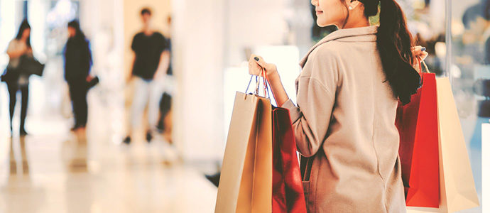 People in shopping centre