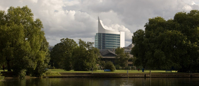 Modern office block in Reading, UK