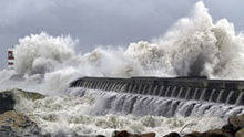 Picture of storm-tossed water
