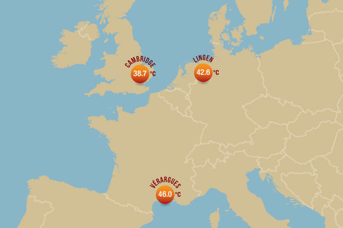 2019 temperature records in France, Germany, UK 2019 temperature records in France, Germany, UK