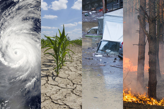 Four types of weather-related hazard Four types of weather-related hazard