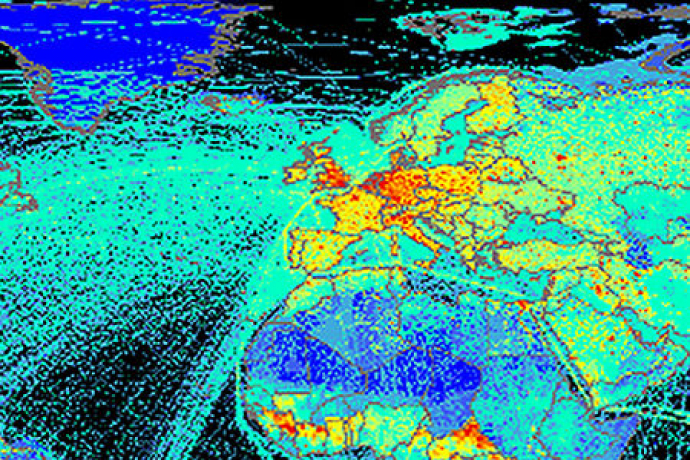 Fossil fuel emission maps obtained from global/national inventories