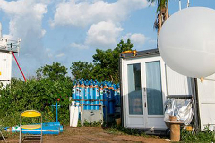 DACCIWA blog banner, KITcube atmospheric observation system
