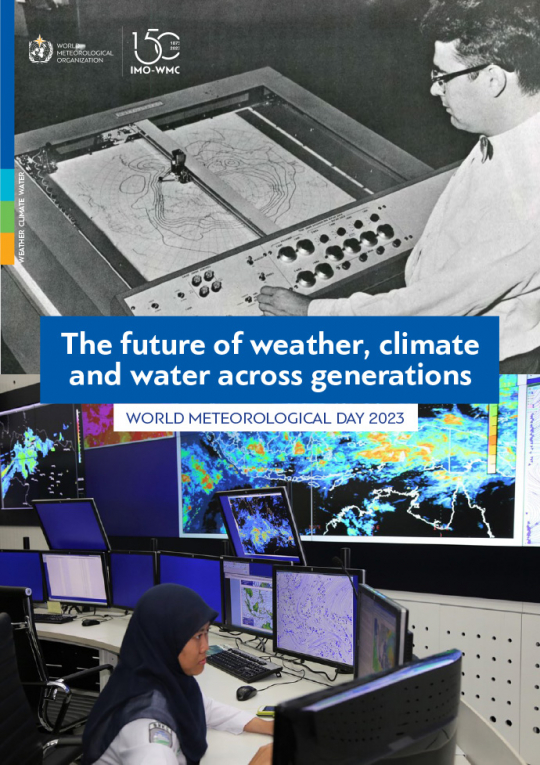 World Meteorological Day 2023 computing poster World Meteorological Day 2023 computing poster