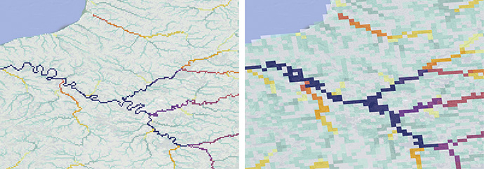 EFAS domain at 1 arcminute and 5 km EFAS domain at 1 arcminute and 5 km