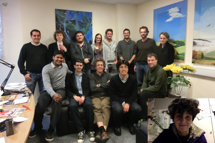 The Predictability of Weather and Climate Research Group at the Physics Department of Oxford University in February 2015 . On the bottom right Susanna Corti, visiting scientists funded by the NCAS Visiting Scientist Programme.
