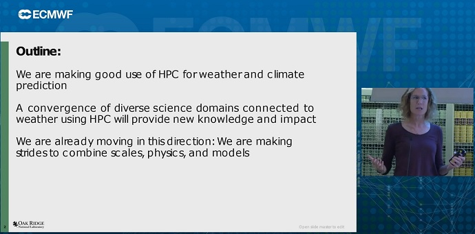 Katherine Evans presentation at the HPC workshop in October 2023