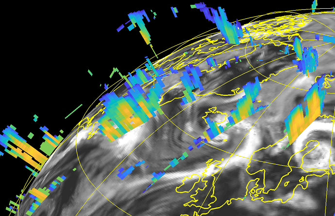 ECMWF model equivalent radar reflectivity for the 00 UTC analysis on 1 August 2007
