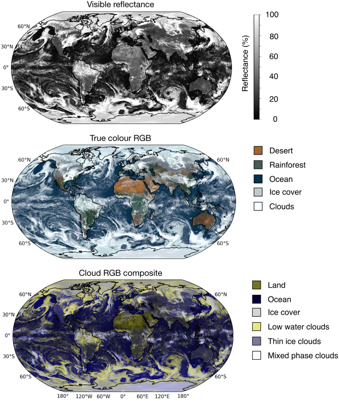 ECMWF simulated satellite imagery.