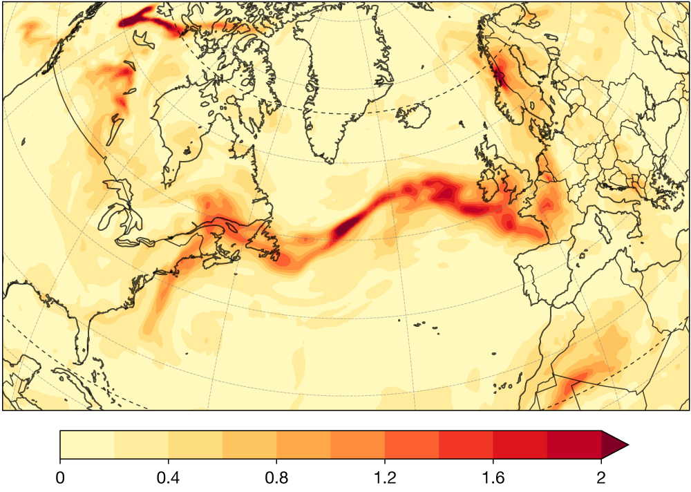 Aerosol optical depth analysis. Aerosol optical depth analysis.