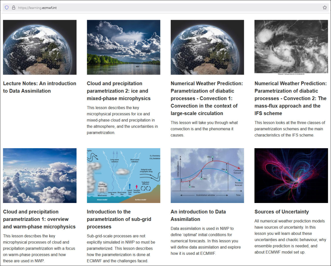 eLearning modules.