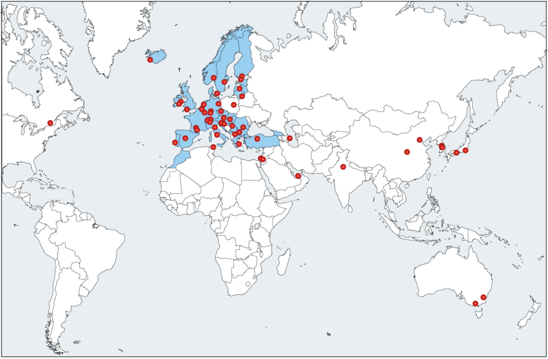 Meteorological communication network. Meteorological communication network.
