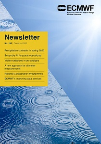 ECMWF Newsletter 184 - cover