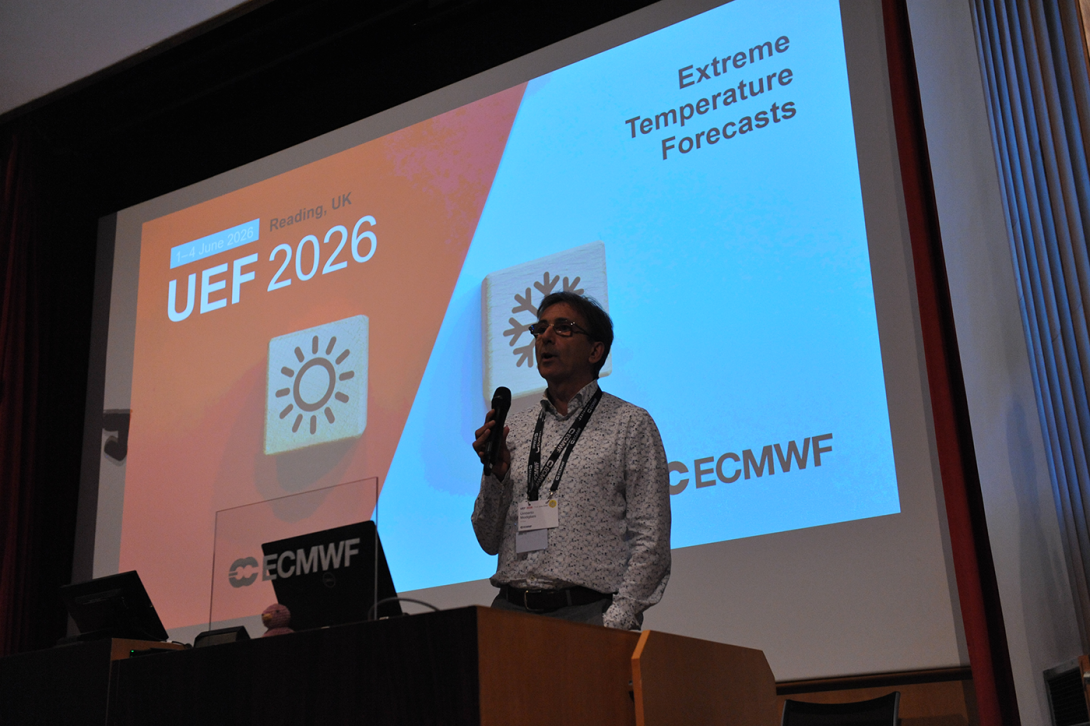 Umberto Modigliani, Acting Director of Forecasts and Services, opened UEF2026.