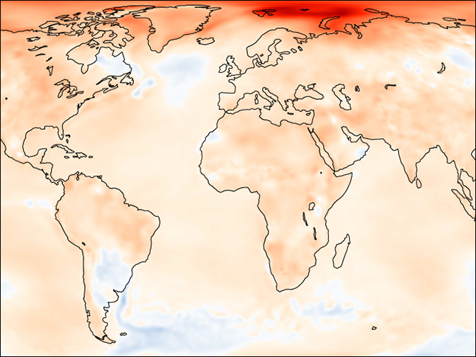 Global temperature anomalies 2016 Global temperature anomalies 2016
