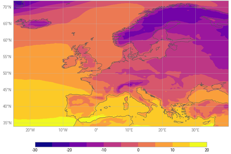 Tutorial on climatologies using climate data from C3S
