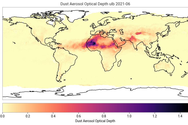 Exploring gridded data on aerosol properties available on C3S